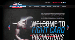 Desktop Screenshot of fightcardpromotions.com.au