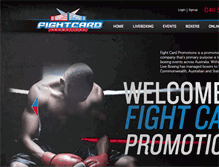 Tablet Screenshot of fightcardpromotions.com.au